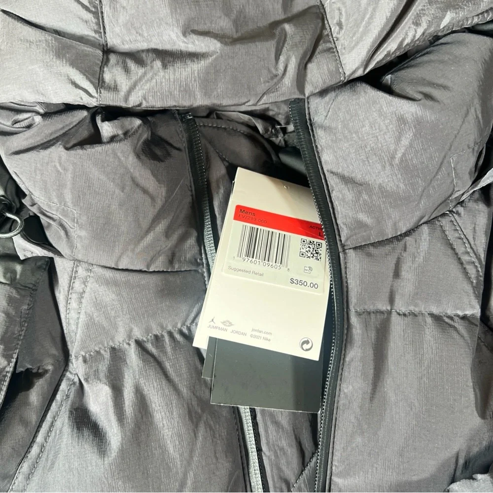 Nike‎ Air Jordan Down Jacket Therma Fit Anthracite FV7219-060 Men’s Size Large